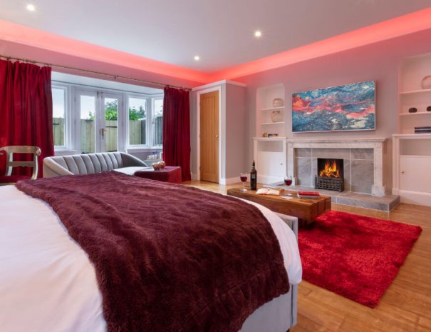 Red Rose Suite & Hot Tub Luxury Bed and Breakfast in Bowness on Windermere, Windermere Spa Suites with Hot Tub